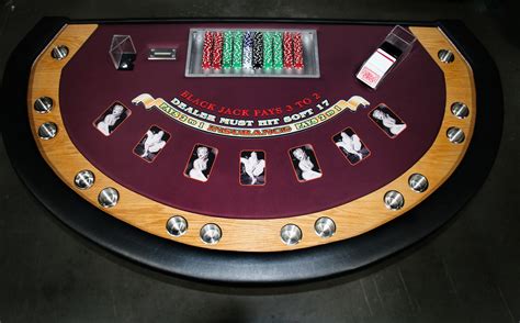 blackjack table.